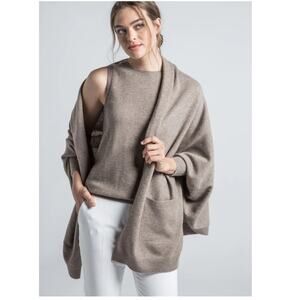 PINE CASHMERE Sweater Womens Small Audrey Multi Wear Cardigan Wrap